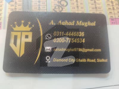 ڈائمنڈ سٹی غالب روڈ,سیالکوٹ میں 6 مرلہ رہائشی پلاٹ 62.0 لاکھ میں برائے فروخت۔