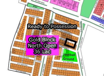 نارتھ ٹاون ریزیڈینسی سُرجانی ٹاؤن,گداپ ٹاؤن,کراچی میں 3 مرلہ رہائشی پلاٹ 36.0 لاکھ میں برائے فروخت۔