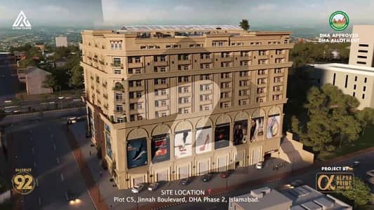 ڈی ایچ اے ڈیفینس فیز 2 ڈی ایچ اے ڈیفینس,اسلام آباد میں 2 کمروں کا 6 مرلہ فلیٹ 3.62 کروڑ میں برائے فروخت۔