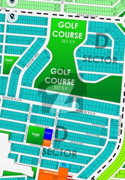 1 Kanal Prime Location Plot For Sale In DHA Phase 9 Prism D Block