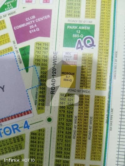 DHA Rahbar Sector 4 Block Q best option available here in under Ground wiring area with All dues clear possession plot