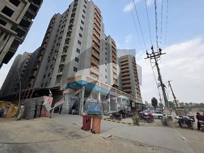 A Spacious 1500 Square Feet Flat In Grey Noor Tower & Shopping Mall