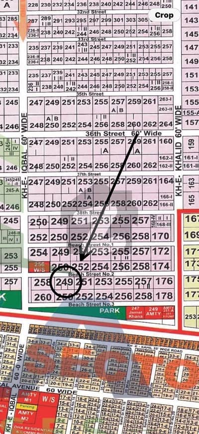 ڈی ایچ اے فیز 8 ڈی ایچ اے ڈیفینس,کراچی میں 1 کنال رہائشی پلاٹ 9.75 کروڑ میں برائے فروخت۔