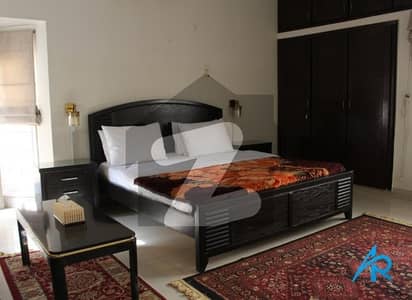 500yards beautiful fully furnished 2 bedrooms DD/L ground portion for rent at Dha