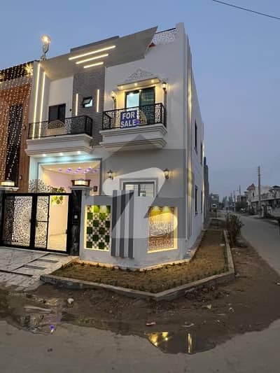 3 Marla Corner Ultra-Modern Double Storey House For Sale Al Haram Garden, Lahore