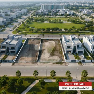 "Luxury Pair Plot | 10+10 Marla | Facing Park Khayaban-e-Zafar"