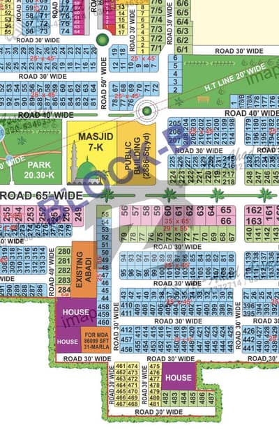 5 Marla Possession Plot For Sale In Adams Housing Prime Gated Community