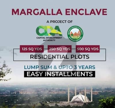 DHA Margalla enclave Me3 One kanal plot 3 year installment plan Available for sale