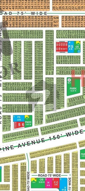 LDA city Lahore H block 10 Marla on ground carpeted road possession available ready to construction near Park direct access 150 ft road