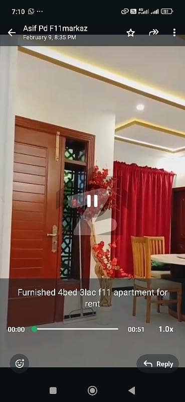 ایف ۔ 11 مرکز ایف ۔ 11,اسلام آباد میں 4 کمروں کا 12 مرلہ فلیٹ 3.0 لاکھ میں کرایہ پر دستیاب ہے۔