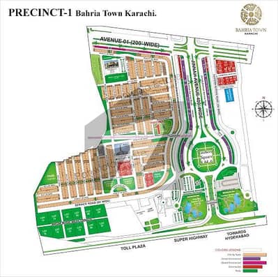 272 Sq Yard Prime Location Plot For Sale In Precinct -01 Bahria Town Karachi