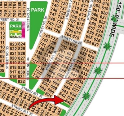 1 Kanal Corner Plot With Extra Land