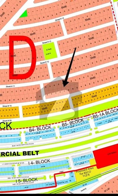 1 Kanal plot 71. Street 10. Sector D. DHA 5