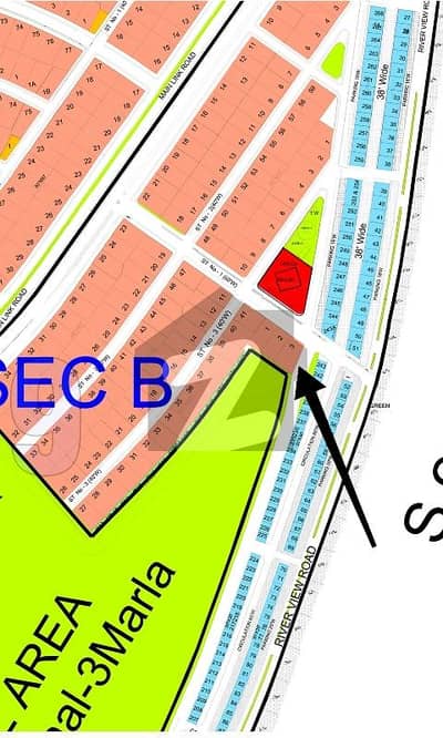 Plot no 3. Street 1. Sector B. DHA 4