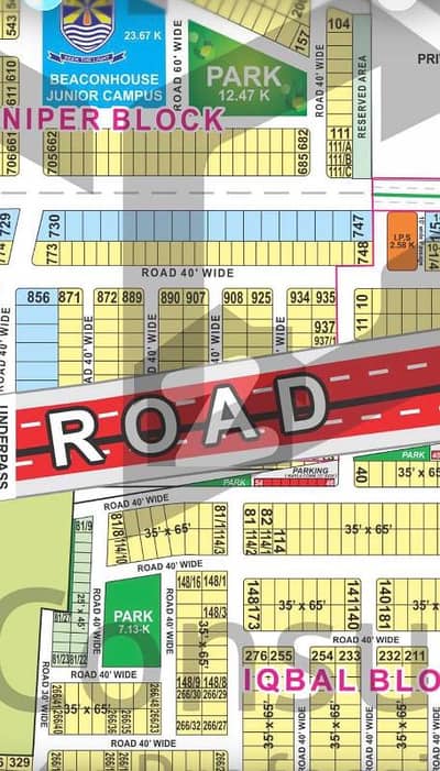 7 MARLA PLOT NO 884 JANIPHER BLOCK SECTOR C BAHRIA TOWN