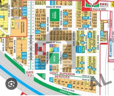 Ideally Located Residential Plot Of 20 Marla Is Available For sale In Government Superior Services