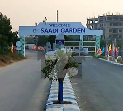 120 Sq Yd West Open Plot in Saadi Garden Prime Location