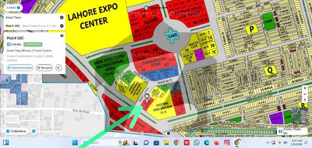 4 kanal commercial plot in trade center facing emporium