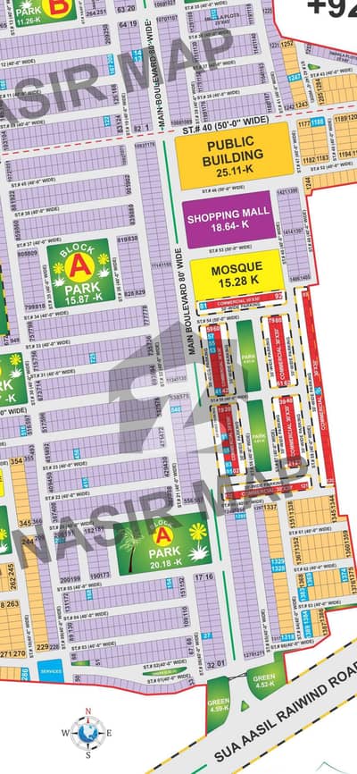 Main boulevard hot location 5 Marla plot available for sale in EMC.