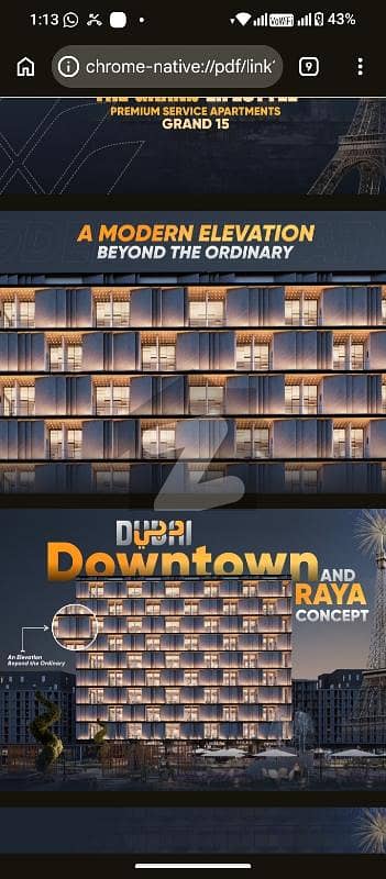 Installment Apartment for sale in bahria town lahore  studio 1 bed 2 bed