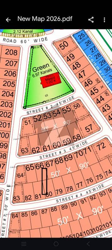 Top City 1 - Block I Residential Plot Sized 500 Square Yards For sale