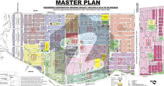 انجنیئرز کوآپریٹو ہاؤسنگ ڈی ۔ 18,اسلام آباد میں 1 کنال رہائشی پلاٹ 1.55 کروڑ میں برائے فروخت۔