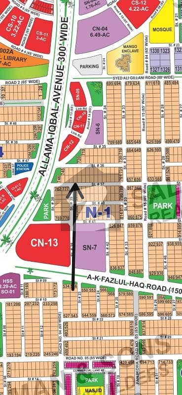 Ready To sale A Residential Plot 20 Marla In DHA Phase 1 - Sector N Multan