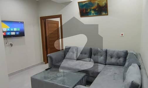 Brand New 1 bed Apartment fully furnished available for rent in rezinable price and prime location