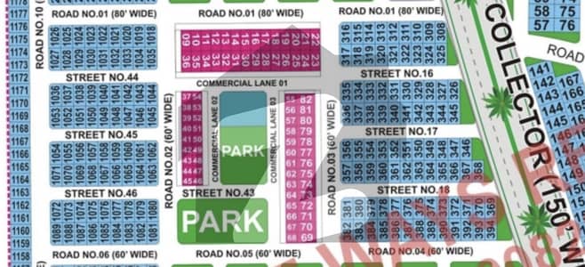 4 Marla Commercial Plot Park Facing