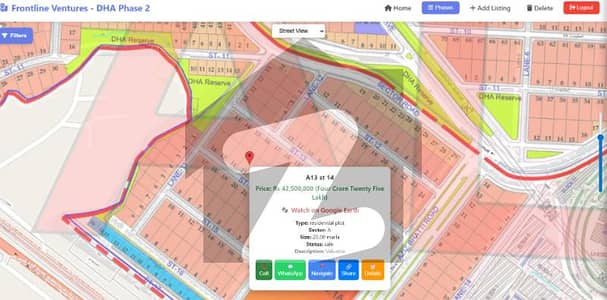 ڈی ایچ اے فیز 2 - سیکٹر اے ڈی ایچ اے ڈیفینس فیز 2,ڈی ایچ اے ڈیفینس,اسلام آباد میں 1 کنال رہائشی پلاٹ 4.25 کروڑ میں برائے فروخت۔ ڈی ایچ اے فیز 2 - سیکٹر اے ڈی ایچ اے ڈیفینس فیز 2,ڈی ایچ اے ڈیفینس,اسلام آباد میں 1 کنال رہائشی پلاٹ 4.25 کروڑ میں برائے فروخت۔