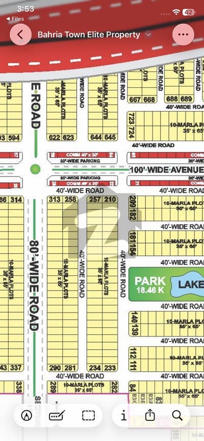 10 Marla Ready For Construction Plot For Sale Bahri Town Lahore Talha Block