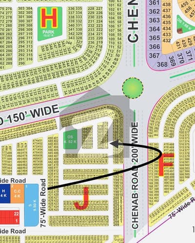 5 Marla Plot For Sale | J Block | Back To 200 Ft Road &Amp; Park | Near Pine Avenue Road | Prime Location