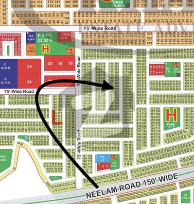 10 Marla Possession Plot | H Block | Back to Commercial Hub | Direct Access to Pine Avenue Road | Prime Location