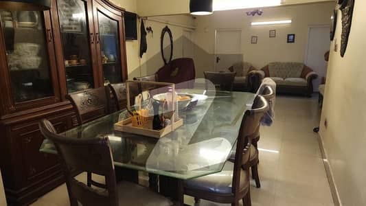 Clifton Block 9 Apartment For Rent Fully Furnished Without Lift 2 Floor Residential Project Car Parking Best Security Boundary Wall Small Project Opposite Park Ocean Mall And Near Two Sword