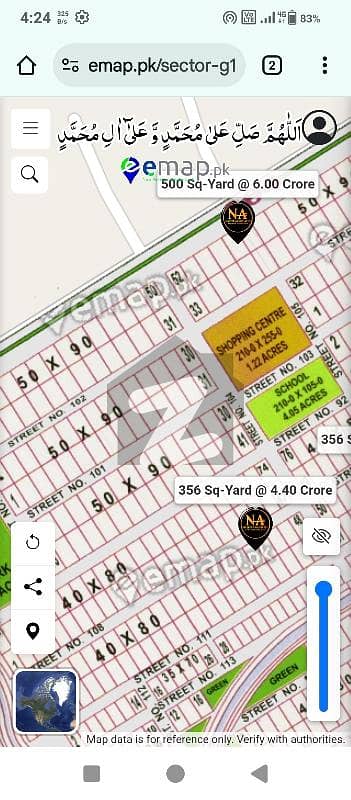 1 kanal on prime location.