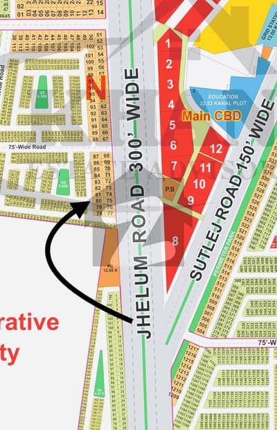 ایل ڈی اے سٹی ایل ڈی اے روڈ,لاہور میں 1 کنال رہائشی پلاٹ 1.15 کروڑ میں برائے فروخت۔