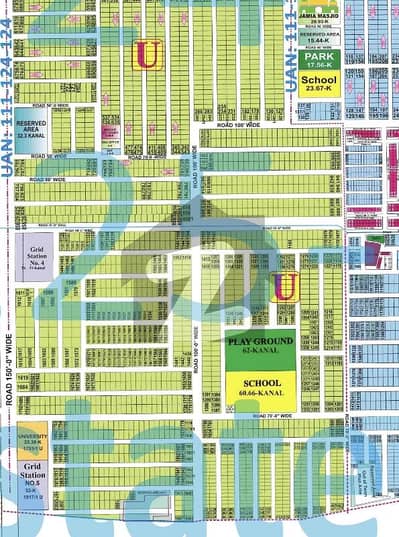 ڈی ایچ اے فیز 7 - بلاک یو فیز 7,ڈیفنس (ڈی ایچ اے),لاہور میں 1 کنال رہائشی پلاٹ 2.85 کروڑ میں برائے فروخت۔