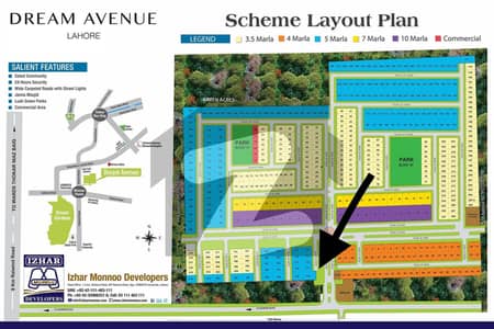 Stunning and affordable Residential Plot available for sale in Dream Avenue Lahore