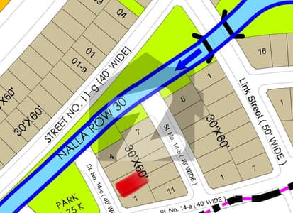 Sector J 8 Marla Park Face Plot For Sale In Bahria Enclave Islamabad
