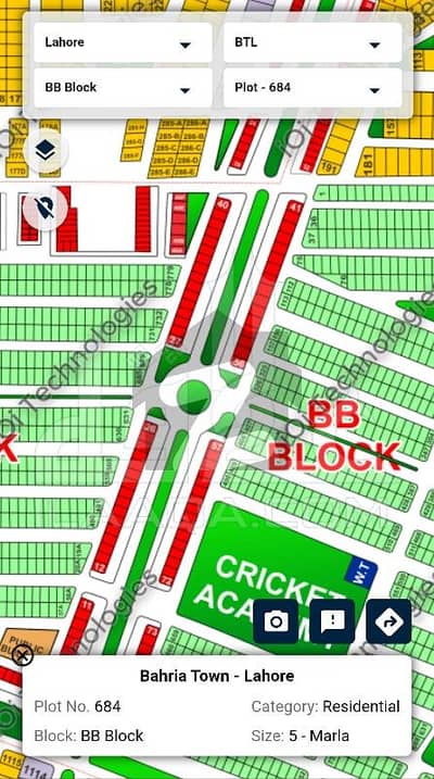 5 Marla plot Available For sale Bahria town Lahore hot Locations