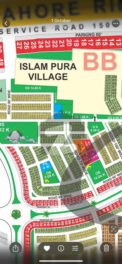 LDA City Lahore Block BB Iqbal Sector 10 Marla Plot Available