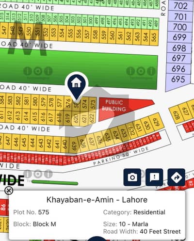 10 MARLA PRIME LOCATION FACING PARK PLOT FOR SALE