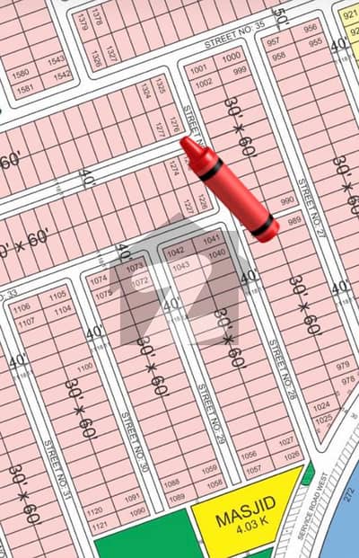 8 MARLA CORNER NEAR GLOW PARK PRIME LOCATION PLOT FOR SALE A BLOCK FAISAL HILLS