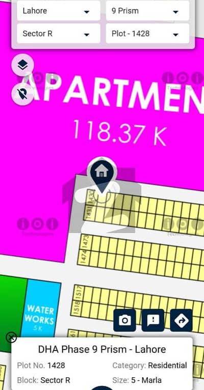 High ROI 5-Marla Residential Plot No. 1428 for Sale in DHA Phase 9-Prism Block R Prime Location, Spacious Layout, Perfect for Builders and Investors Looking for Fast-Growing Opportunities