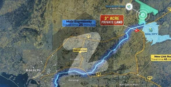 سُپر ہائی وے کراچی میں 29 کنال کمرشل پلاٹ 18.0 کروڑ میں برائے فروخت۔