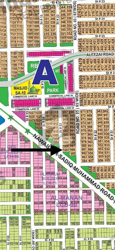1 Kanal Corner Extraland 120 Ft road Facing Plot Available 1 Kanal Corner Extraland 120 Ft road Facing Plot Available
