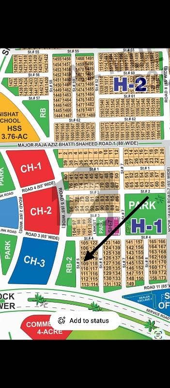 ڈی ایچ اے فیز 1 ۔ سیکٹر ایچ ڈی ایچ اے فیز 1,ڈی ایچ اے ڈیفینس,ملتان میں 1 کنال رہائشی پلاٹ 1.2 کروڑ میں برائے فروخت۔