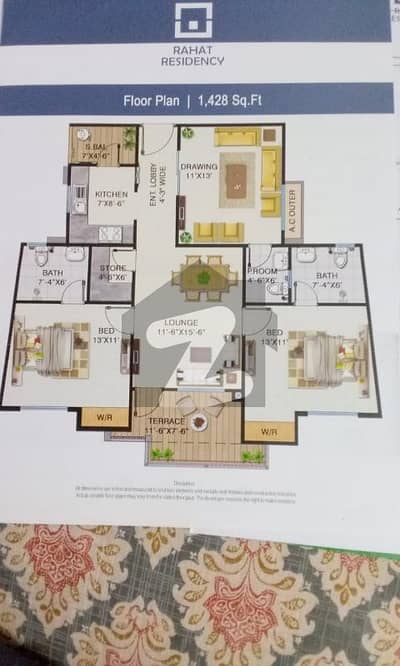 Flat for Sale Naya Nazimabad Rahat Residency 1