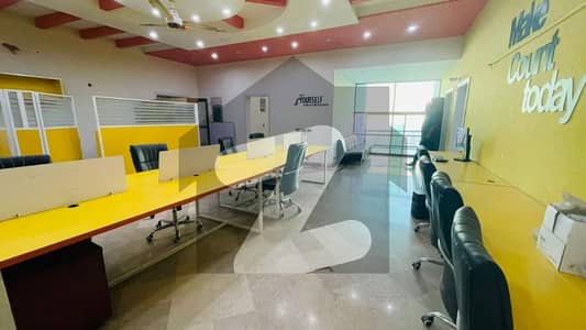 VIP Furnished Office For Rent In Gulberg Very Hot Location For (Call Center + Software House + Marketing Office & Other Setup As You Want)