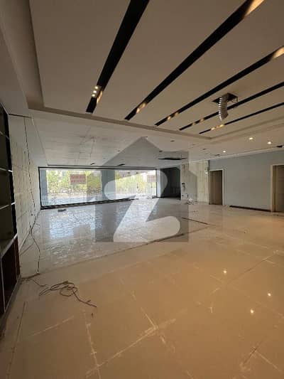 Spacious Ground Floor With Interconnected Office Basement Is Available For Rent At A Highly Prime And Demanding Location